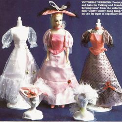 Fashion barbie dress pattern in PDF Vintage barbie clothes pattern Digital download PDF