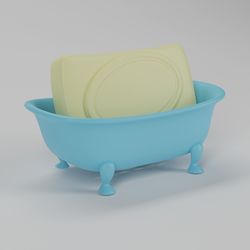 3D Model STL file 3dprintable Bathtub Soap Holder