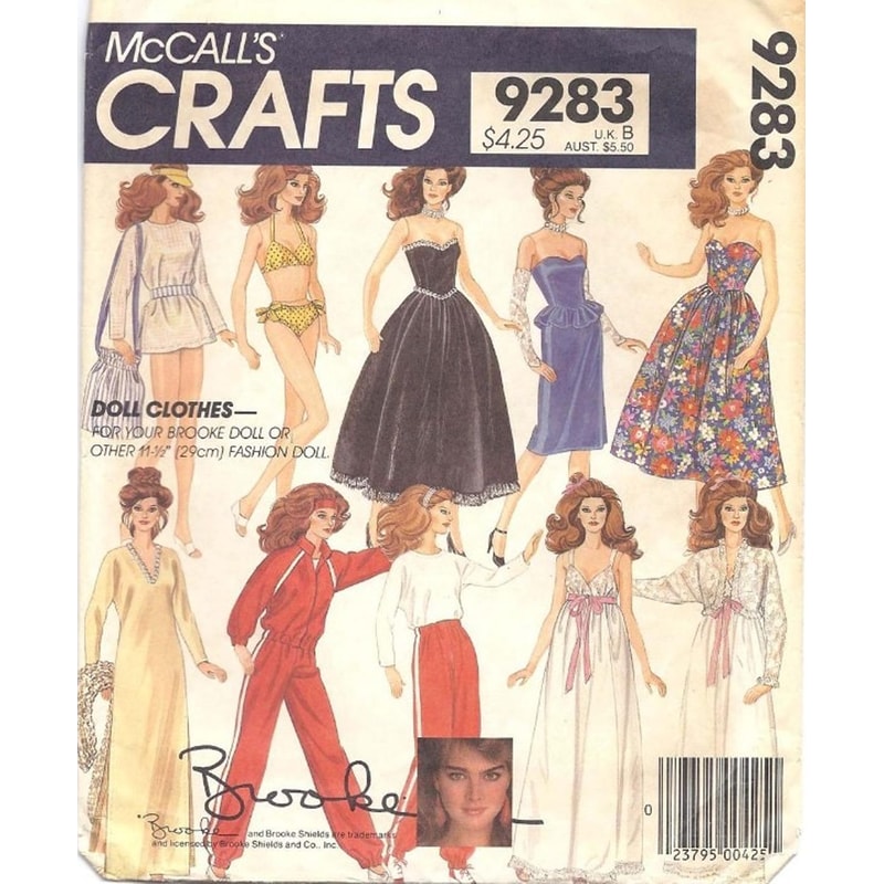 Doll clothes Fashion doll Barbie gown, scarf, bikini, bra, cover.jpg