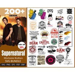 200 designs supernatural svg bundle svg