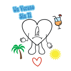 un verano sin ti svg, bad bunny svg, png dxf eps file