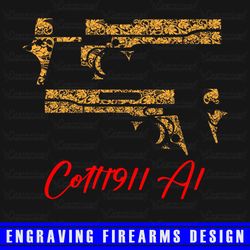 Engraving Firearms Design Colt 1911 A1 Scroll Design