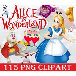 115 Alice in Wonderland Clipart, Alice in Wonderland Scrapbook, Disney Clipart, Disney Alphabet, Alice In Wonderland Png