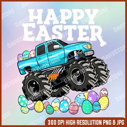 happy easter monster truck boy kids png, monster truck easter png, easter eggs png, easter png, happy easter png