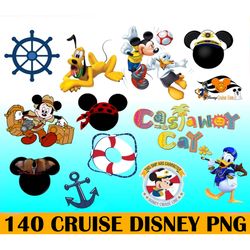 140 Cruise Clipart Bundle, Mickey Mouse Vacation, Disney Cruise Disney Vacation, Minnie Mouse Png