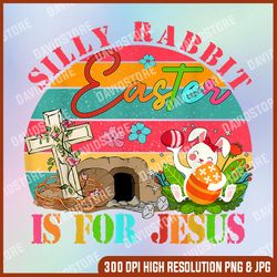 vintage retro silly rabbit easter is for jesus easter bunny png, silly rabbit easter is for jesus png, easter png