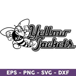 logo aid yellow jackets svg, hornet bee mascot svg, yellow jackets sublimation, yellow jackets svg - download file