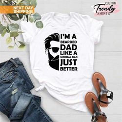 fathers day gift, gift for husband, fathers day tee, bearded dad, daddy shirt, dad life shirt, funny dad quote, daddy gi