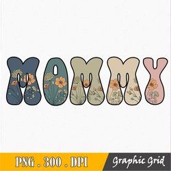 mommy png mother's day sublimation, mama png, retro mama sublimation design, retro png, boho design, mother's day png de