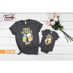 father and baby t-shirt, matching shirt for dad and son, first father's day gifts, matching father's day shirt, father's