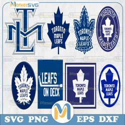 8 files toronto maple leafs hockey team svg, toronto maple leafs svg, nhl svg, nhl svg, png, dxf, eps