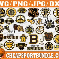 bundle 32 files boston bruins hockey team svg, boston bruins svg, nhl svg, nhl svg, png, dxf, eps, instant download