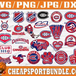 bundle 25 files montreal canadiens hockey team svg, montreal canadiens svg, nhl svg, nhl svg, png, dxf, eps