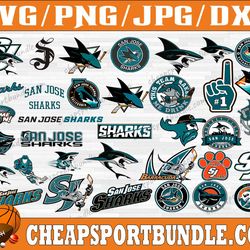 bundle 35 files san jose sharks hockey team svg, dxf, png, eps, san jose san jose sharks svg, nhl svg, nhl svg, png, dxf