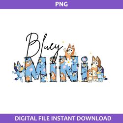 bluey mini png, bluey mother's day png, mother's day png, bluey png, cartoon png digital file