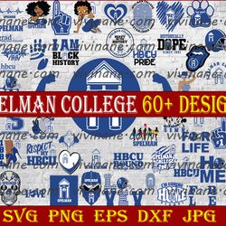 bundle 62 files spelman college football team svg, spelman college svg, hbcu team svg, mega bundle, designs, cricut,
