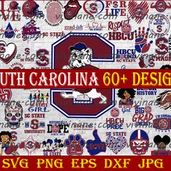 bundle 61 files south carolina state university football team svg, south carolina state university svg, hbcu team svg,