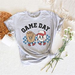 game day tee, baseball season shirt, mlb shirt, teeball shirt, little league shirt, mlb fan shirt, baseball mom shirt, w
