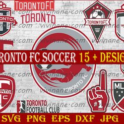 bundle 12 styles mls toronto fc soccer team svg, toronto fc svg, mls teams svg, mls svg, png, dxf, eps, instant download