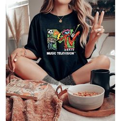 mtv shirt, sweatshirts, hoodies, 80's retro style, vintage design, nostalgic tees, 90's kids, millennial tee, vintage, g