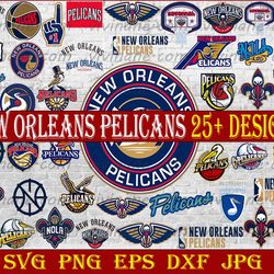 bundle 50 files new orleans pelicans basketball team svg, new orleans pelicans svg, nba teams svg, nba svg, png, dxf,