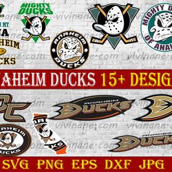 bundle 12 files anaheim ducks hockey team svg, anaheim ducks bundle svg, nhl svg, nhl svg, png, dxf, eps
