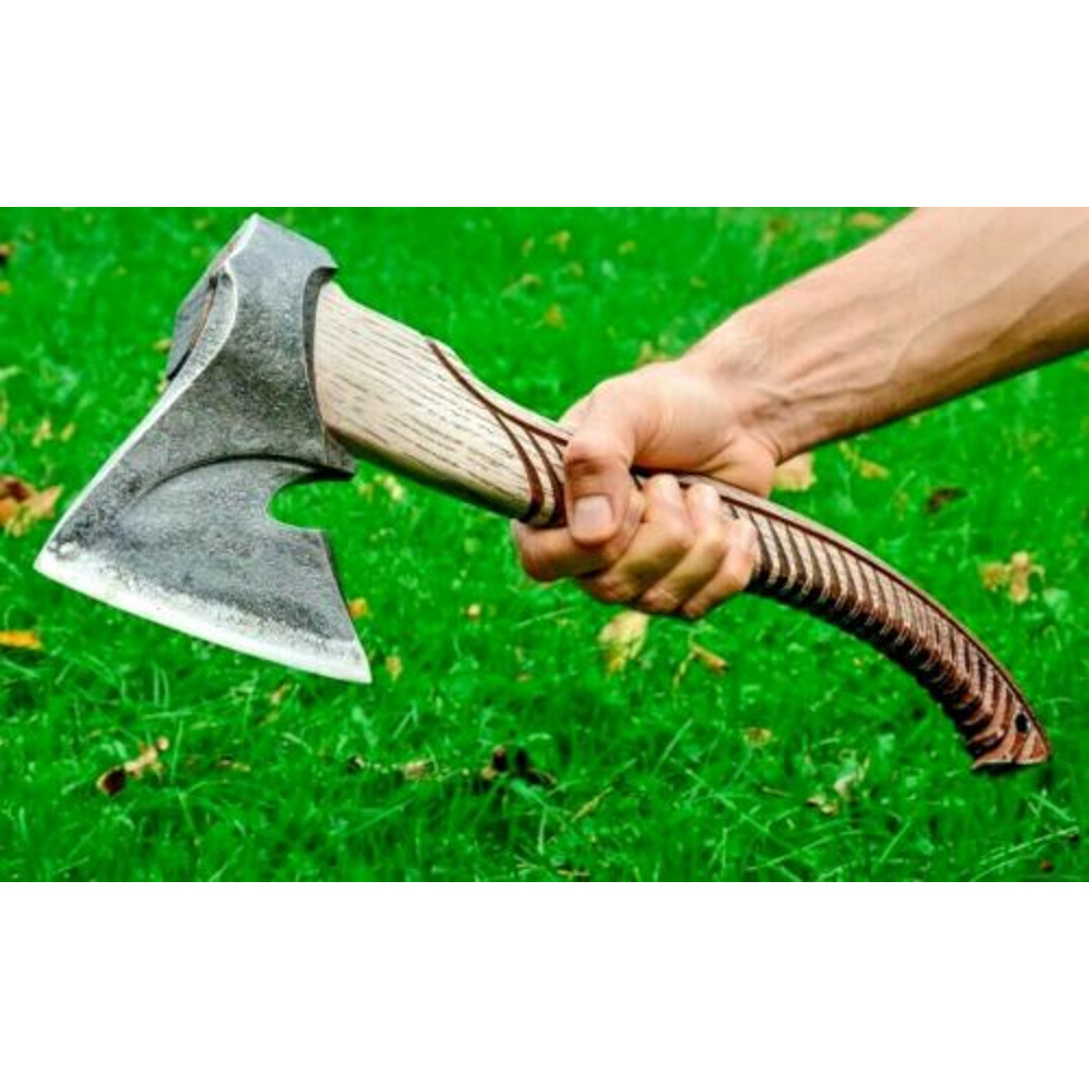 Custom Handmade Tomahawk Engraved Viking Axe Carbon Steel Axe Beautiful Axe Gift Leather Sheath