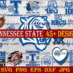 bundle 20 files tennessee state football team svg, tennessee state svg,  hbcu team svg, mega bundle, designs, cricut,