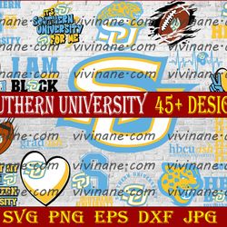 bundle 20 files southern university football team svg, southern university svg, hbcu team svg, mega bundle, designs,