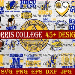bundle 25 files morris college football team svg, morris college  svg, hbcu team svg, mega bundle, designs, cricut,