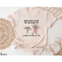 coffee lover shirt. retro funny caffeine gift idea for friend. t-shirt tshirt tee tees t. present for lover. introvert m