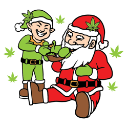 santa and elf weed pipe_v2 ,weed christmas bundle svg, cannabis svg bundle cutting file for cricut
