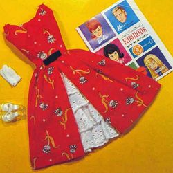 Barbie dress pattern in PDF barbie doll dress Easy to sew barbie clothes Vintage pattern Digital download PDF