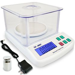 Digital Lab Scale 600g by 0.01g Precision Electronic Scale Analytical Balance Compact Accurate Weighing Scales