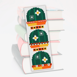 Cross stitch bookmark pattern Cacti, Plants embroidery pattern, Digital, Cute bookmark, Gift for book lover
