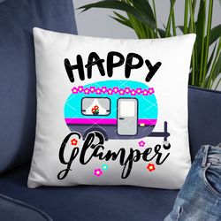 Happy glamper svg quote, Travel trailer, Flowers svg clipart Journey, Hippie svg, Camper shirt design
