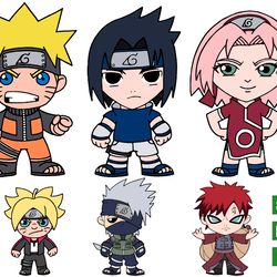 Naruto babies svg, Naruto Uzumaki svg, Sasuke Uchiha svg, Sakura Haruno svg png
