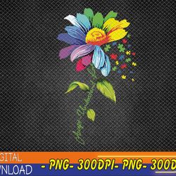daisy floral autism awareness accept understand love mom png, digital download