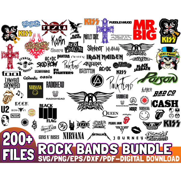Band Lab Svg Rock Bands bundle, Cut File Cricut, Bands svg, Rock bundle s | Inspire ...