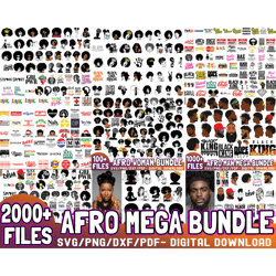 2000 files afro mega bundle svg