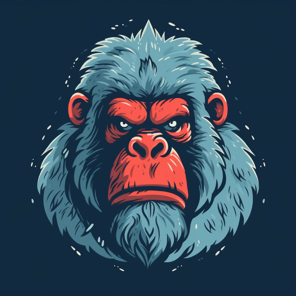 AstroMagnate_Hellboy_Yeti_Gorilla_head_flat_design_illustration_a97da49a-9408-4306-a116-631104eaa0b1.png