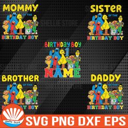 personalized name for birthday kids svg/png/dxf, family of birthday boy, custom name kids, iron transfer, cricut