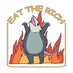 eat the rich svg opossum 100 svg opossum meme svg