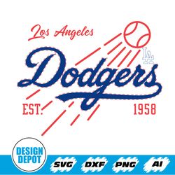 Los Angeles Baseball Svg, Vintage Baseball Fan Svg, Los Angeles Dodgers Svg, Baseball Svg, Vintage Los Angeles Dodgers