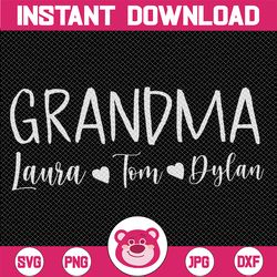 Personalized Name Grandma And Grandpa Svg Cut File, Grandma To Be, Promoted To Grandpa, New Grandparents, Digital Downlo