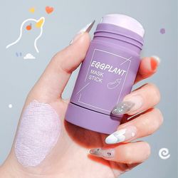 deep cleansing and blackhead remover facial stick | green tea eggplant purifying clay | cleansing stick mask