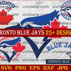 bundle 5 files toronto blue jays baseball team svg,  toronto blue jays svg, mlb team  svg, mlb svg, png, dxf, eps, jpg,
