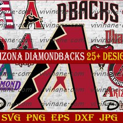 bundle 13 files arizona diamondbacks baseball team svg, arizona diamondbacks svg, mlb team  svg, mlb svg, png, dxf, eps,