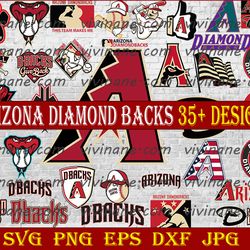 bundle 35 files arizona diamondbacks baseball team svg, arizona diamondbacks svg, mlb team  svg, mlb svg, png, dxf, eps,