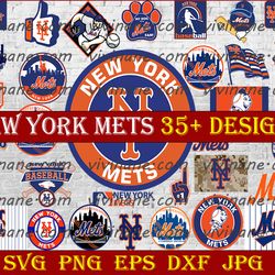 bundle 33 files new york mets baseball team svg,  new york mets svg, mlb team  svg, mlb svg, png, dxf, eps, jpg,